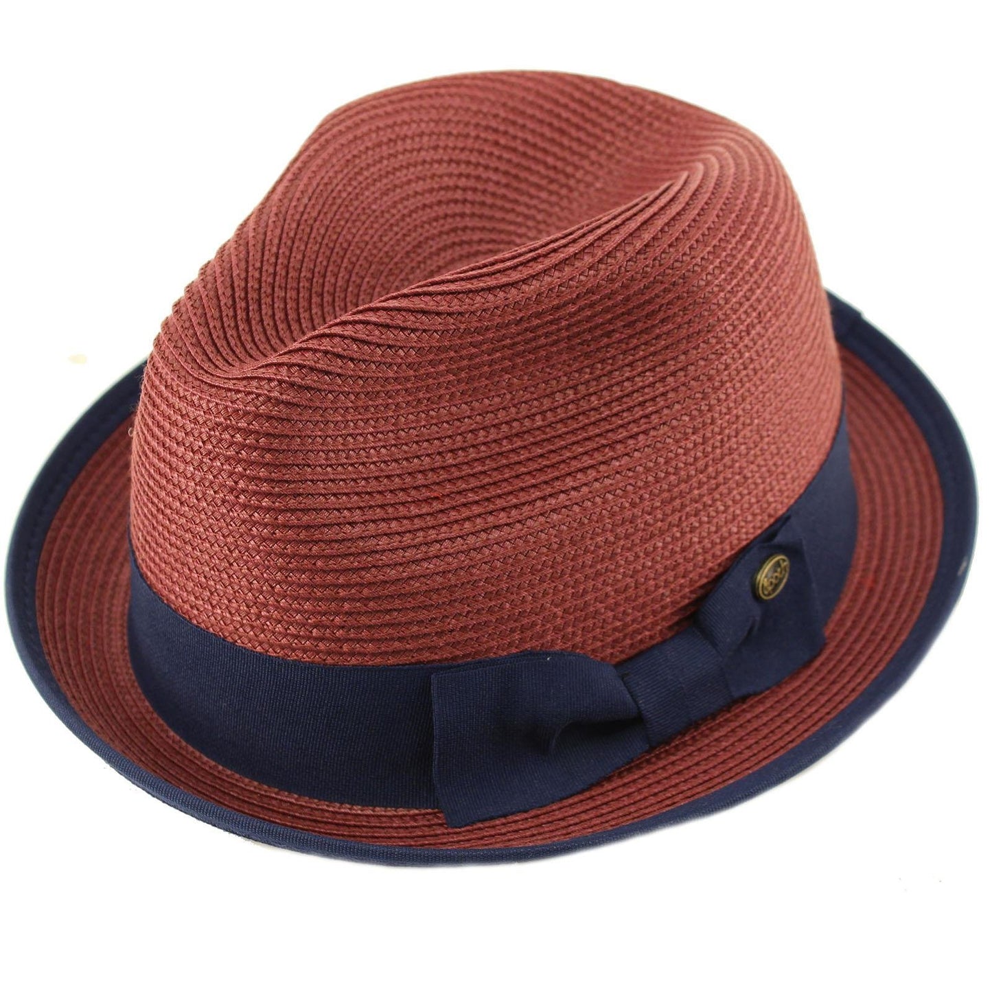 Epoch Men's Classy Travel Crushable 2tone Derby Fedora Upturn Curl Brim Hat