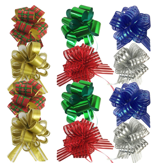 Allgala Long 2 Ich (5CM) Width Organza Ribbon Pull Flower Bow for Gift Wrapping Baskets Wedding Décor