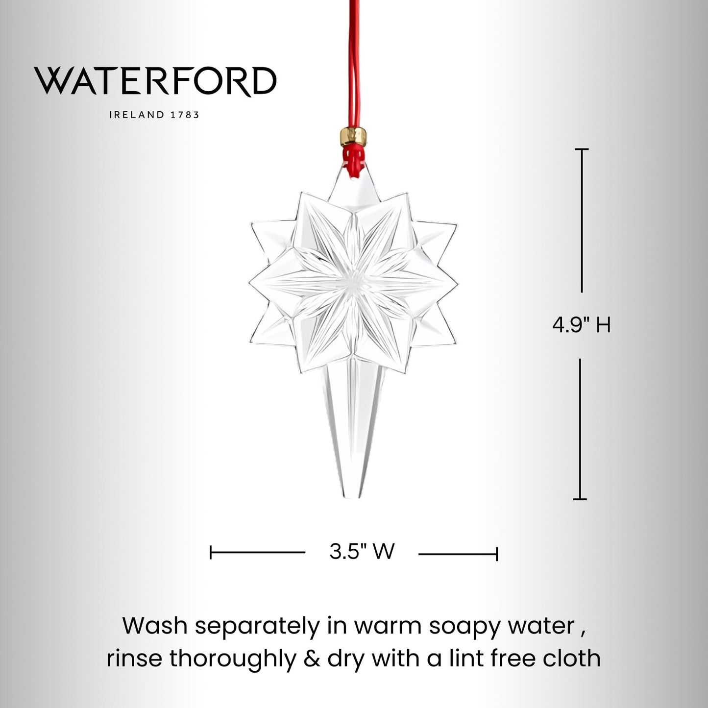 Waterford Annual Snow Star Ornament 2024