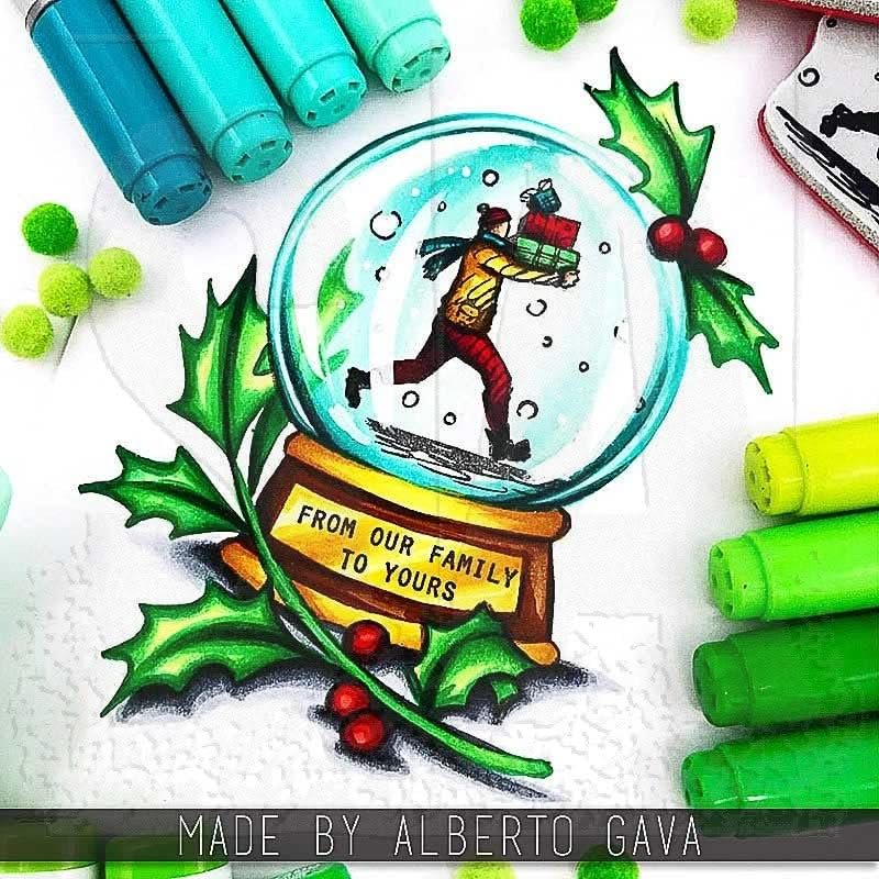 Tim Holtz Cling Stamps 7"X8.5"-Holiday Sketchbook