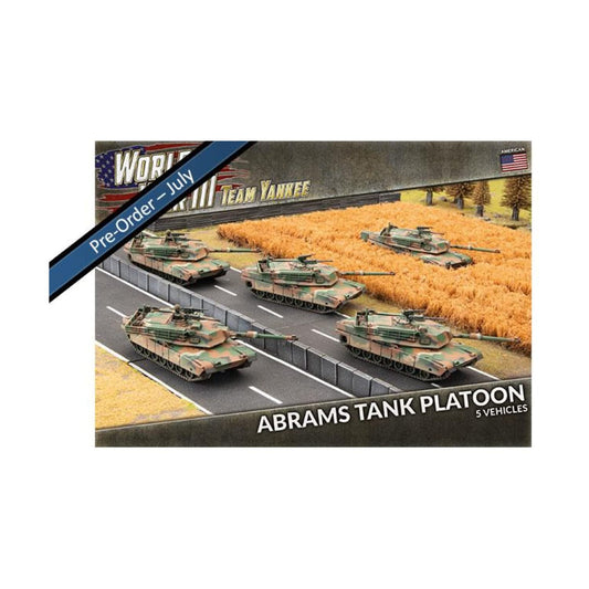 Team Yankee WW III American M1A1 Abrams Tank Platoon (TUBX18)
