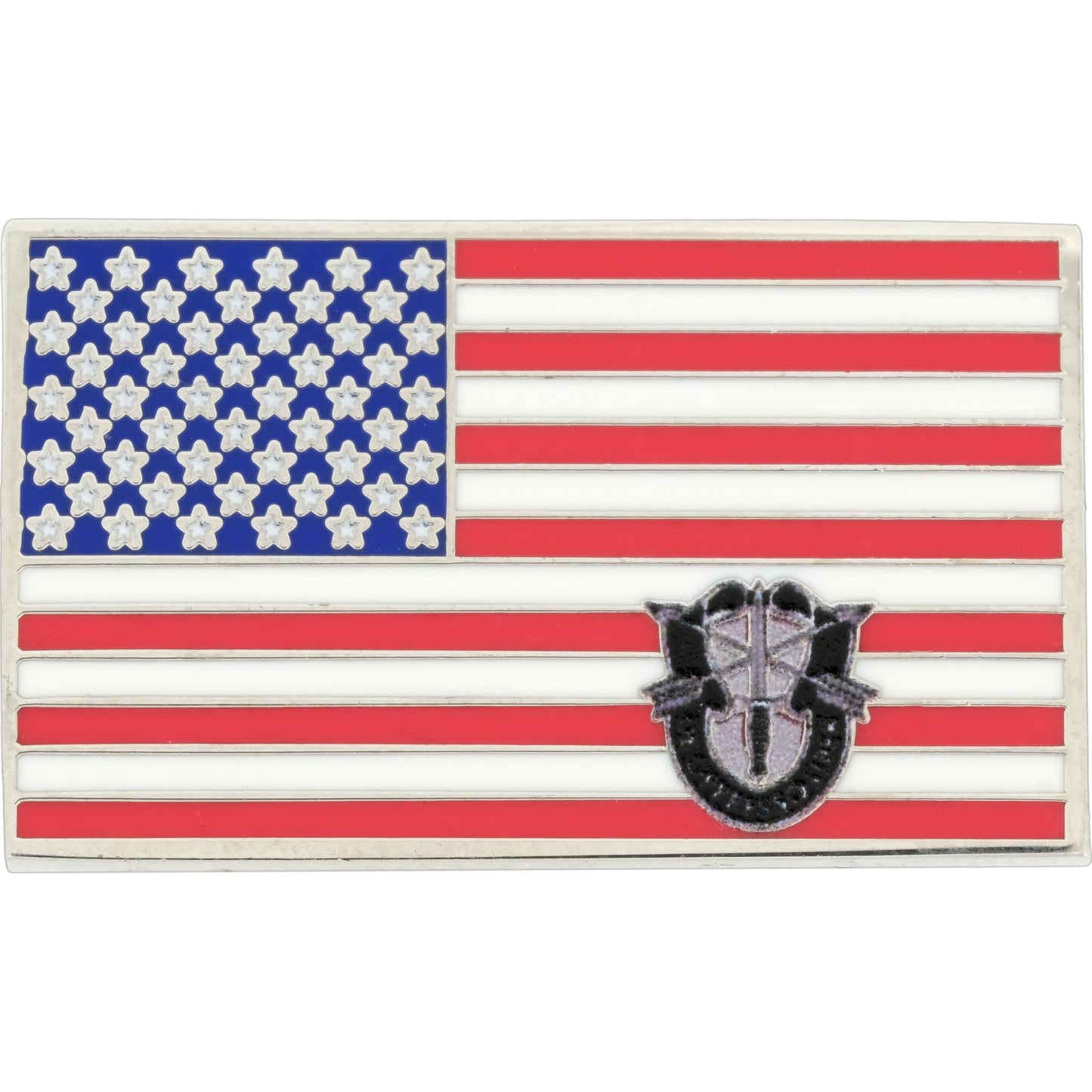 American Special Forces Flag Pin 1"