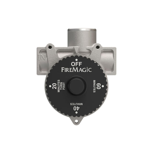Fire Magic 1-Hour Shutoff Timer, 100,000 BTU Natural/Propane Gas Timer, Accommodates 1/2" NPT Piping, SKU 3092D