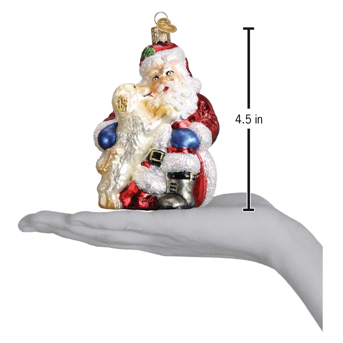 Old World Christmas Ornaments: Weihnachtsmann-Glasornamente für den Weihnachtsbaum