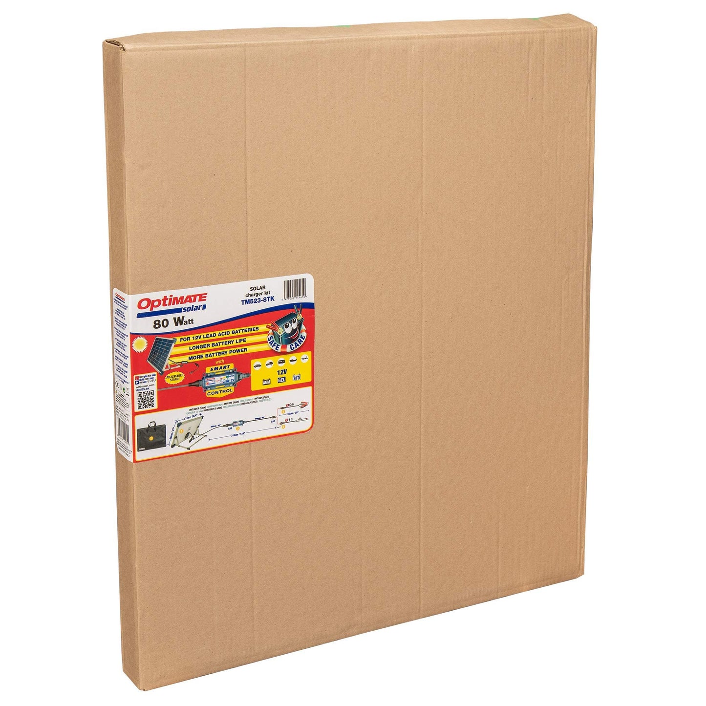 Optimate Solar Duo 40W, TM522-D4, 6-Step 12V / 12.8V 3.3A Weatherproof Solar Battery Saving Charger & maintainer