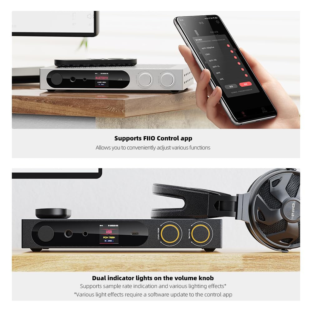FiiO K19 Dual ES9039SPRO Desktop DAC HiFi Audio DSD512, 31-Band PEQ, XMOS XU-316 for HDMI/Coaxial/Optical Audio Decoder