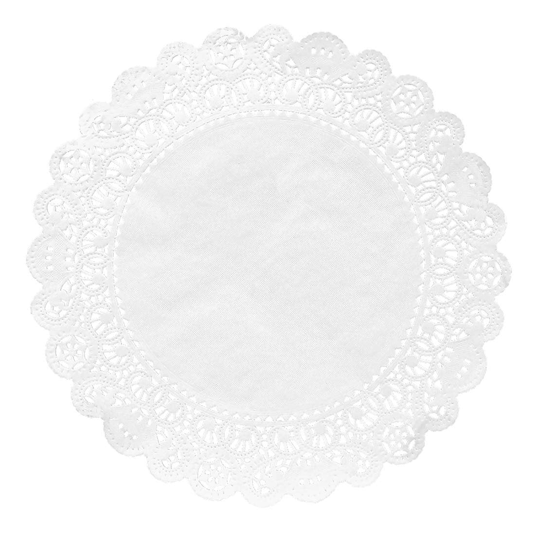 Hygloss Round Paper Doilies - 100 Pcs. 10-Inch - Decorative White Lace Doilies - Disposable and Food Grade Safe