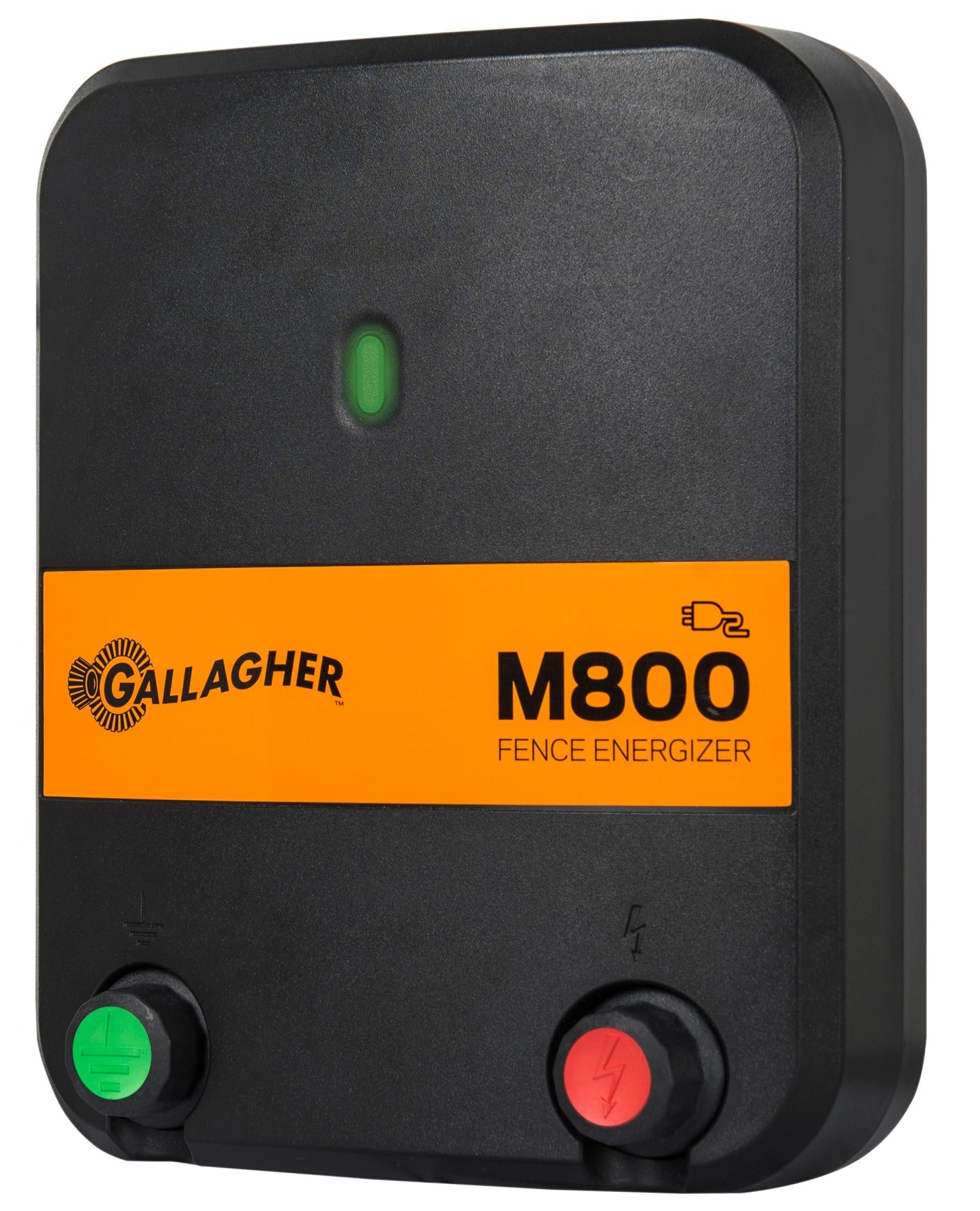 Gallagher M800 Electric Fence Charger | Powers Up to 90 Miles / 520 Acres of Clean Fence | 8.0 Joule 110 Volt Energizer for Livestock, Pastures, and Wildlife Exclusion