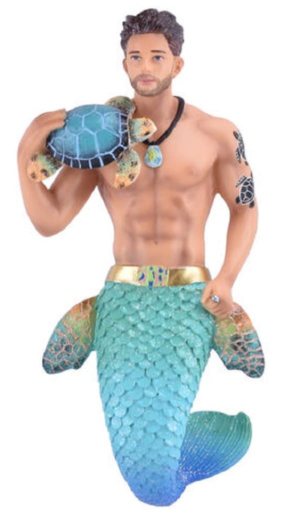 December Diamonds 55-55420 Merman, Turtle Time Hanging Ornament