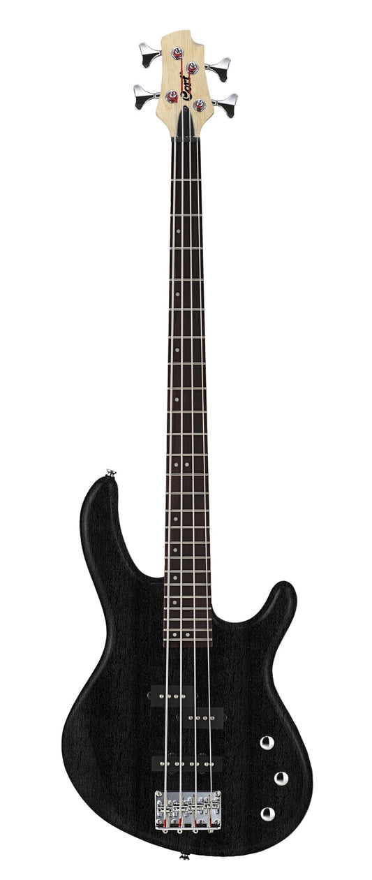 Cort ACTIONPJOPB Action PJ Bass Guitar, Open Pore Black