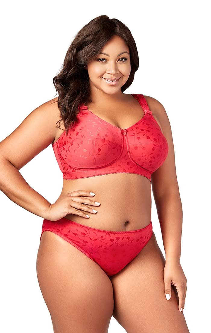 Elila Jacquard Full Coverage Full Support Softcup 1305 Red 42 F