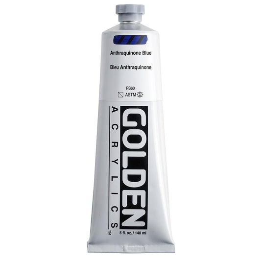 Golden Heavy Body Acrylic - Anthraquinone Blue - 5 oz Jar