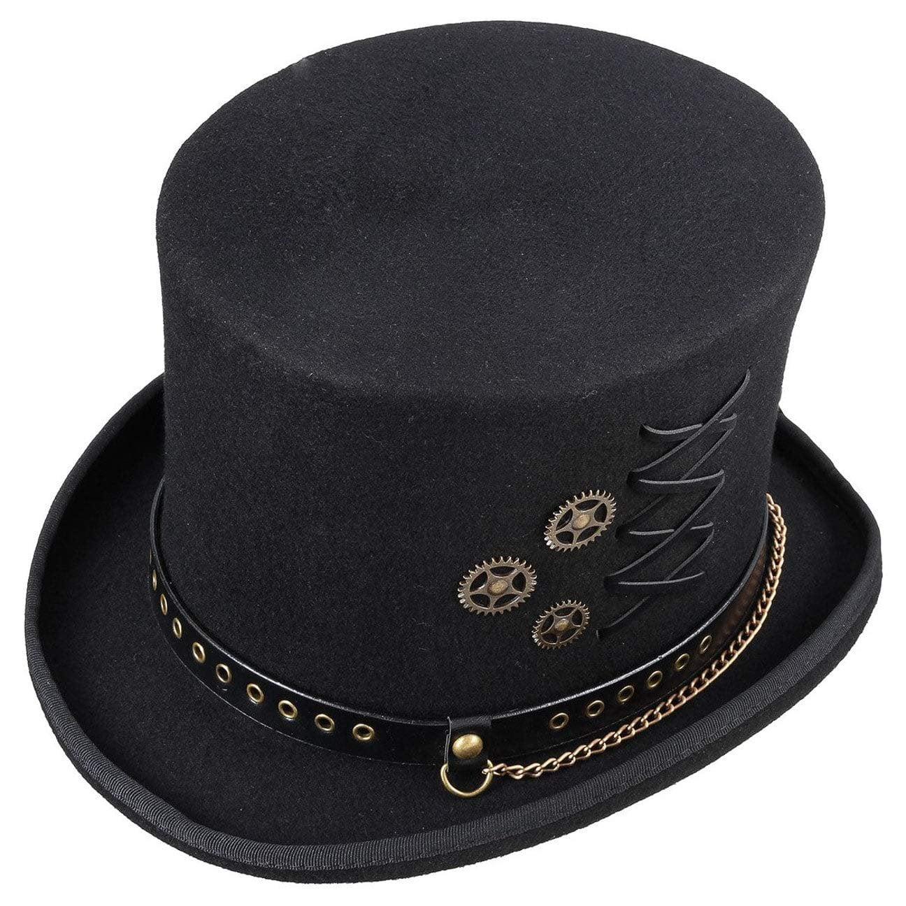 Wool Steampunk Top Hat by Conner Hats