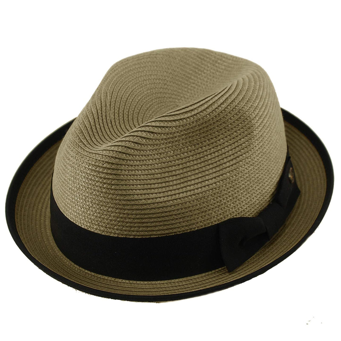 Epoch Men's Classy Travel Crushable 2tone Derby Fedora Upturn Curl Brim Hat