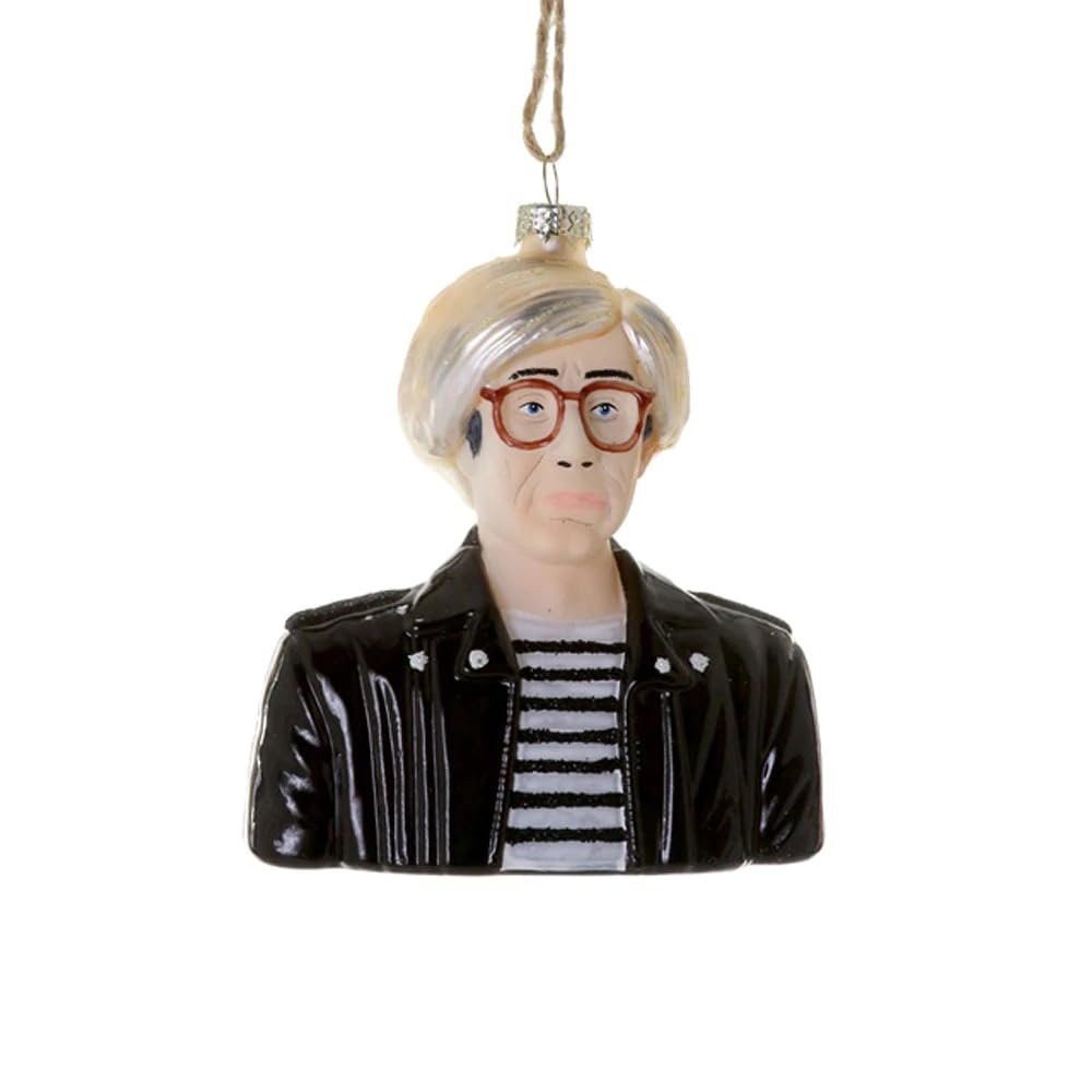 Cody Foster Andy Warhol Artist Film Director Glass Christmas Ornament