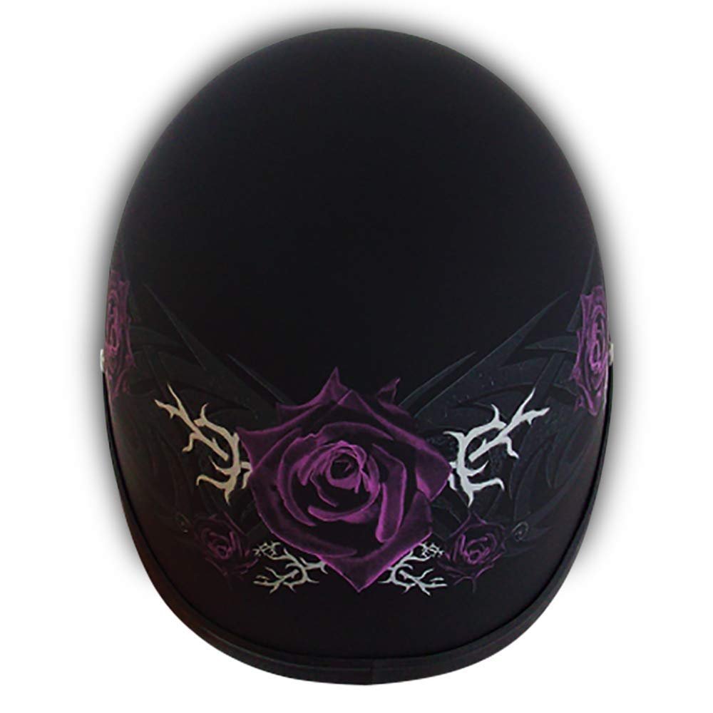 Daytona Helmets Graphics Bicycle Helmets for Men - Novelty Half Helmet with Breathable Liner - Retro Skull Cap – Eagle Headgear with Head Wrap