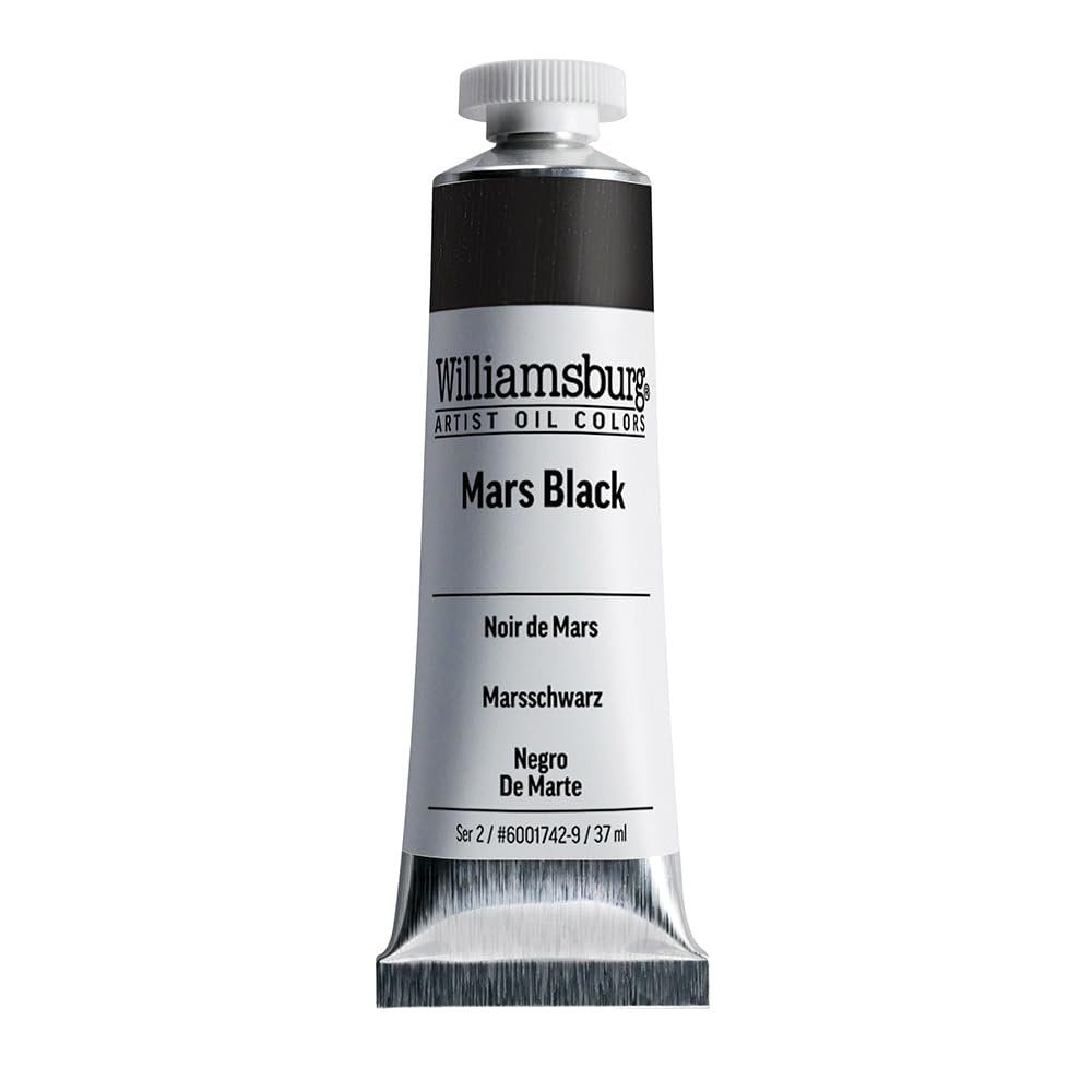 Williamsburg Artist Oil Colors by GOLDEN, Black, Gray and White, Professional Oil Paint