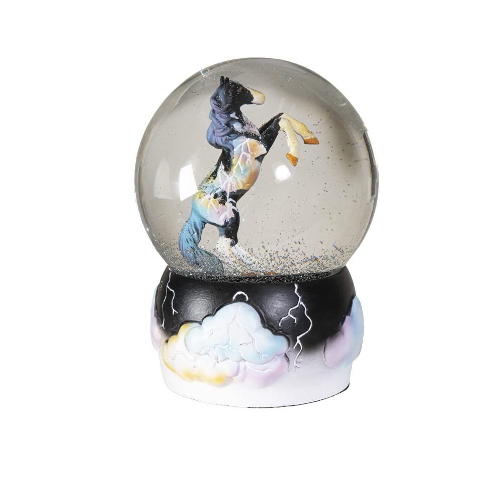 Pacific Giftware The Trail of Painted Ponies Fury Water Globe, 5.31-inch Height, Resin and Glass, Home Décor
