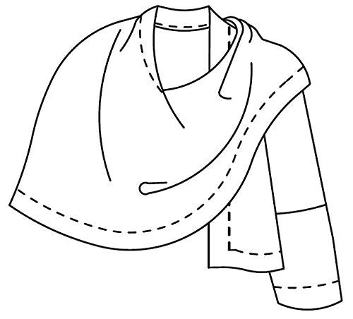 Folkwear Sunset Wrap #271 One-Arm Wrap Shawl Sewing Pattern (Pattern Only) folkwear271