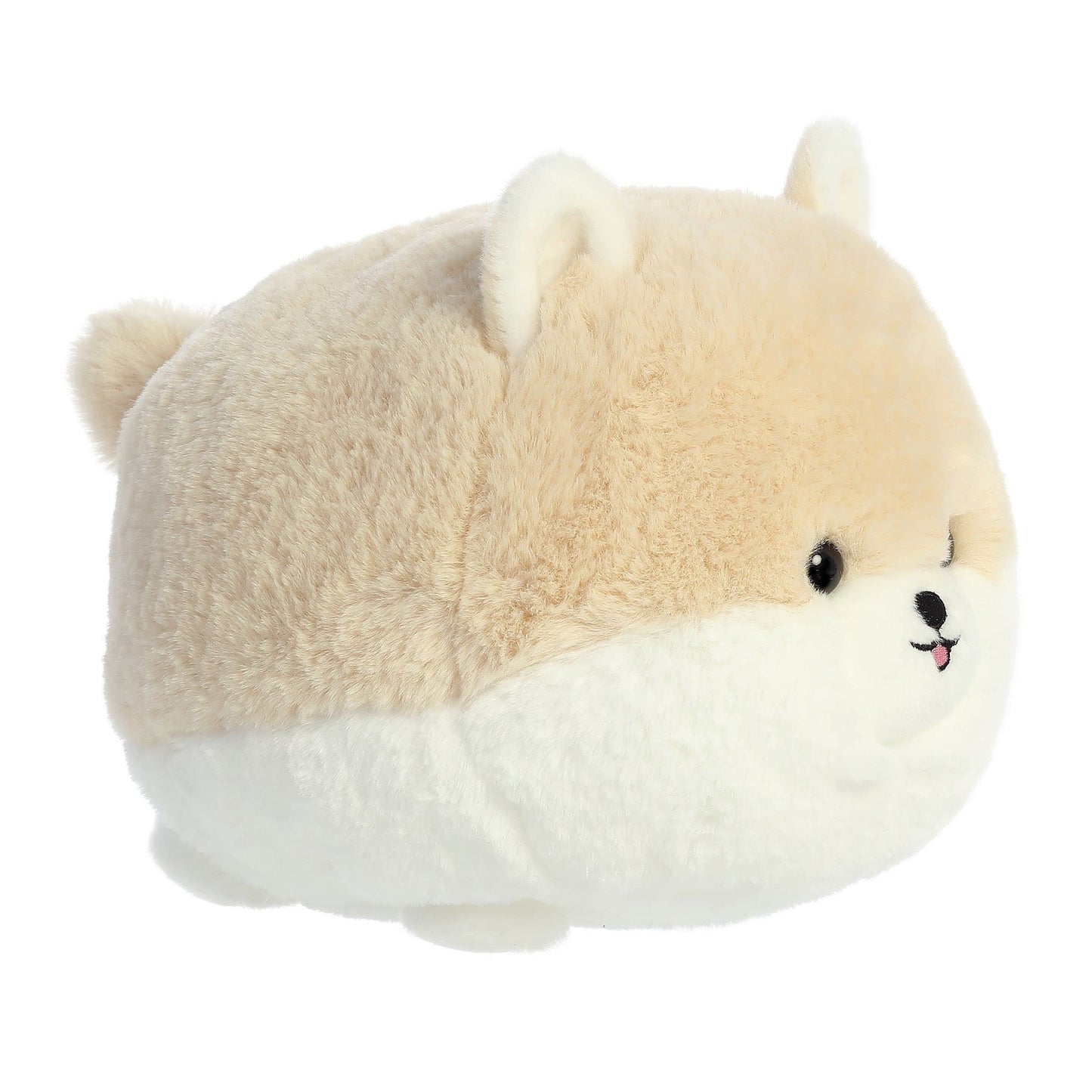 Aurora® Playful Teddy Pets™ Pom Stuffed Animal - Unique Design - Endless Play - Cream 9 Inches