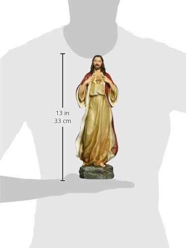 Joseph's Studio by Roman, 13.75" H Sacred Heart of Jesus Figure, Religious Gifts, Home Decor