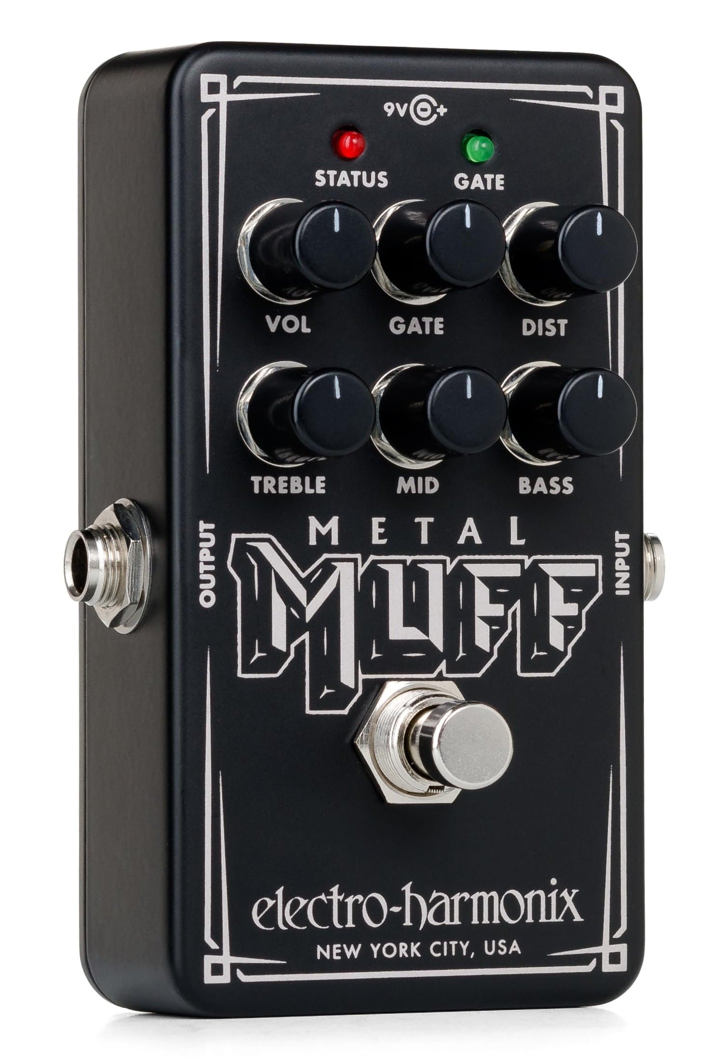 Electro-Harmonix Nano Metal Muff, Black, NANO METAL MUFF - Electric Guitar Distortion with Noise Gate Pedal
