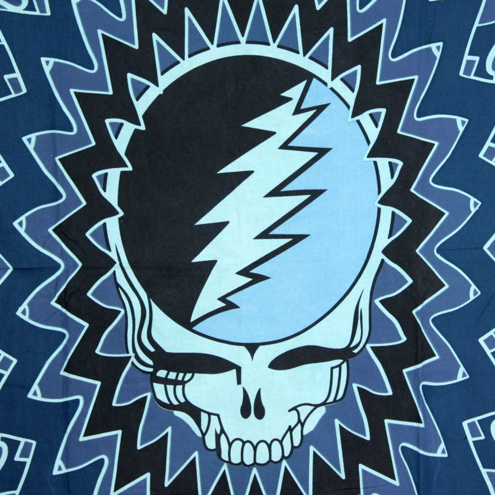 Sunshine Joy Grateful Dead Steal Your Face Butterfly Tapestry Wall Art Beach Sheet Huge 60x90 Inches