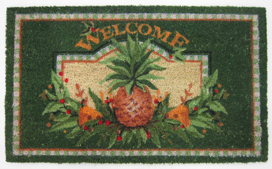 Peking Handicraft 30SER128C30 Welcome Pineapple Coirmat,30-Inch Length