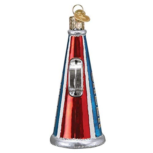 Old World Christmas Cheer Megaphone Glass Blown Ornaments for Christmas Tree