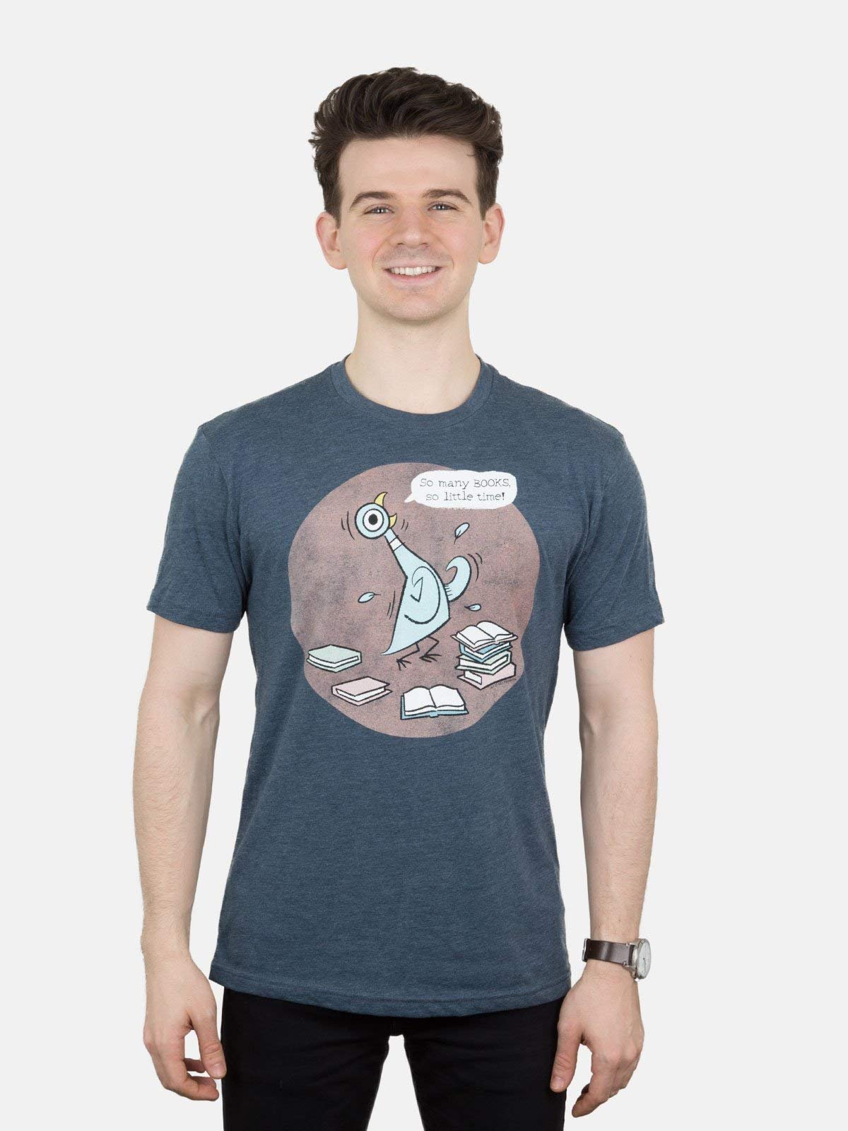 Out of Print Pigeon: So Many Books Unisex Shirt X-Large