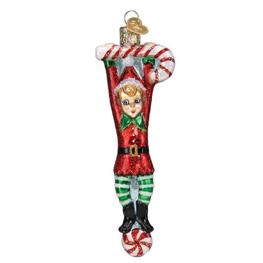 Old World Christmas Ornaments Playful Elf Glass Blown Ornaments for Christmas Tree