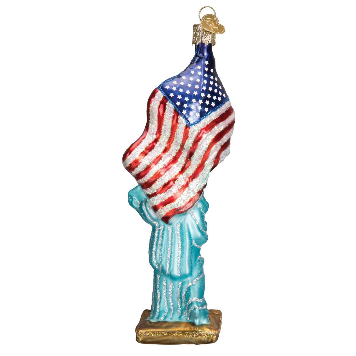 Old World Christmas Cities, Places and Landmarks Glass Blown Ornaments for Christmas Tree Statue of Liberty