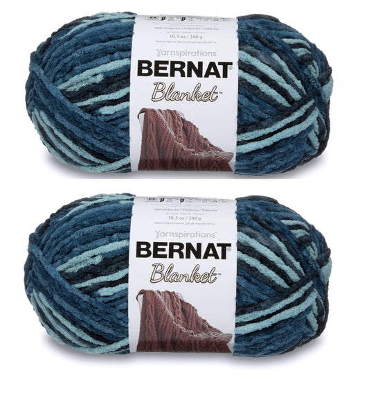 Bernat Blanket Big Ball Yarn (2-Pack) Teal Dreams 161110-10736