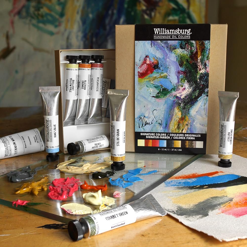Williamsburg Artist Oil Colors by GOLDEN, Black, Gray and White, Professional Oil Paint