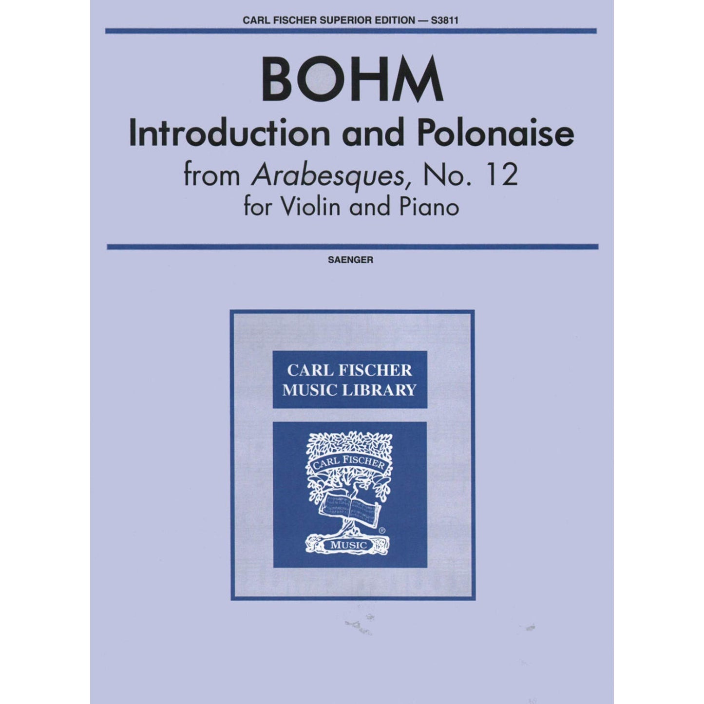 Introduction and Polonaise, for violin; Carl Bohm (Carl Fischer)
