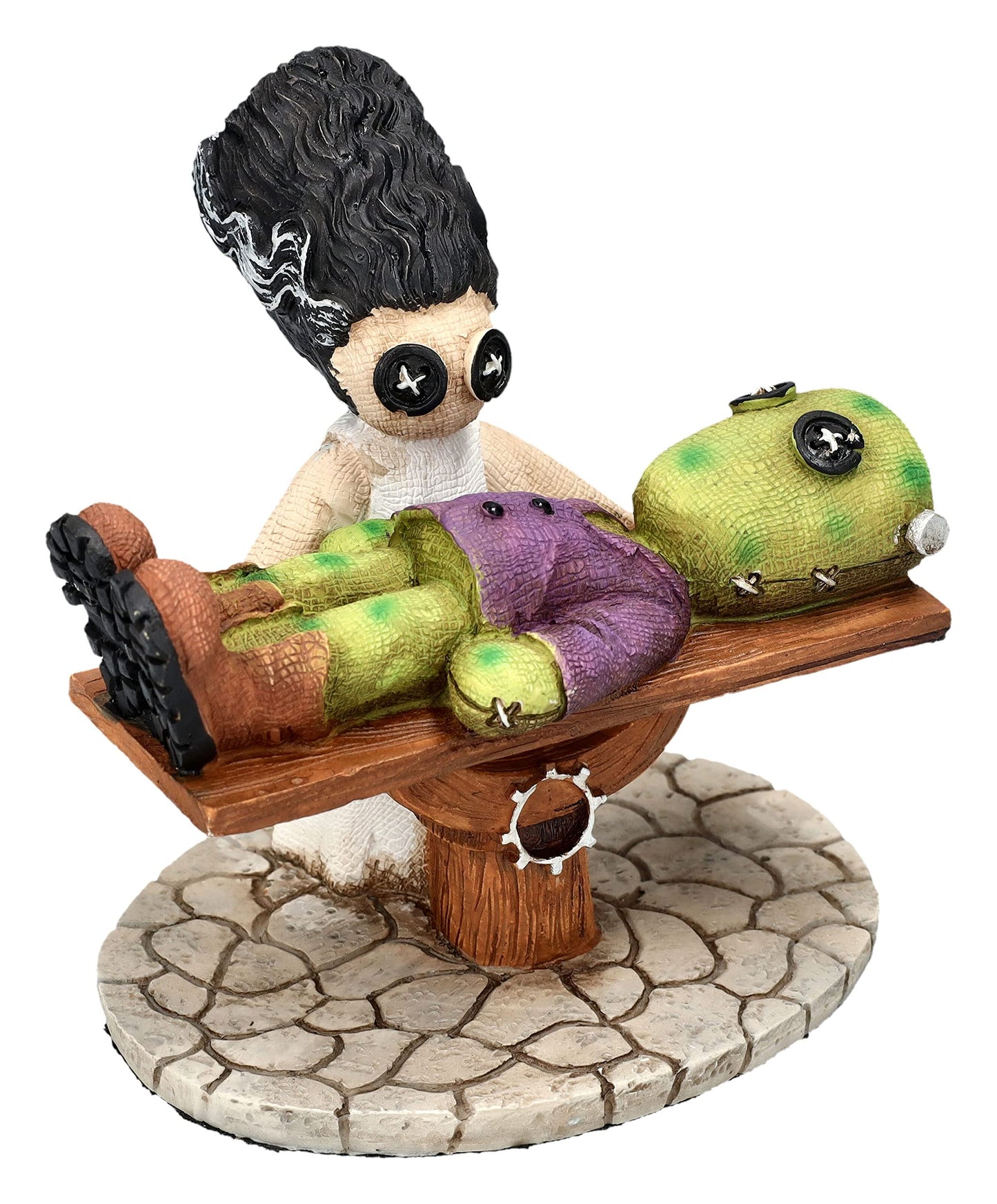 Pacific Giftware Pinhead Monsters Giving Life Frankenstein & Bride Collectible Statue Figurine