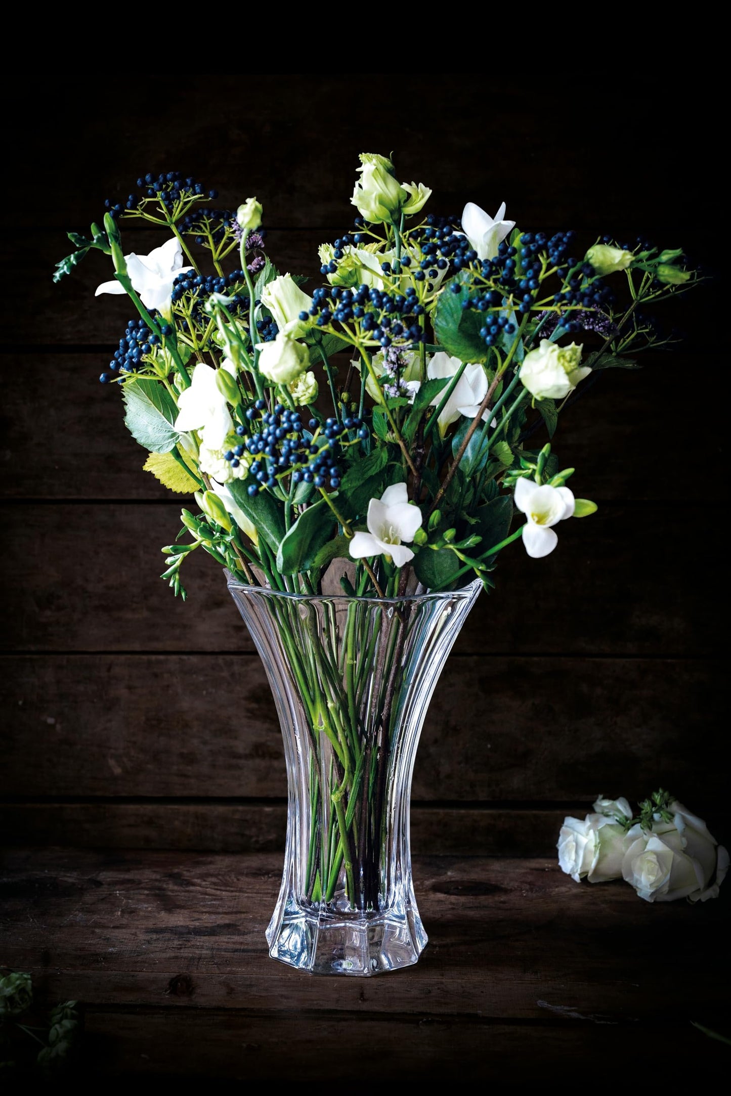 Spiegelau & Nachtmann Vase, Crystal Glass, Saphier