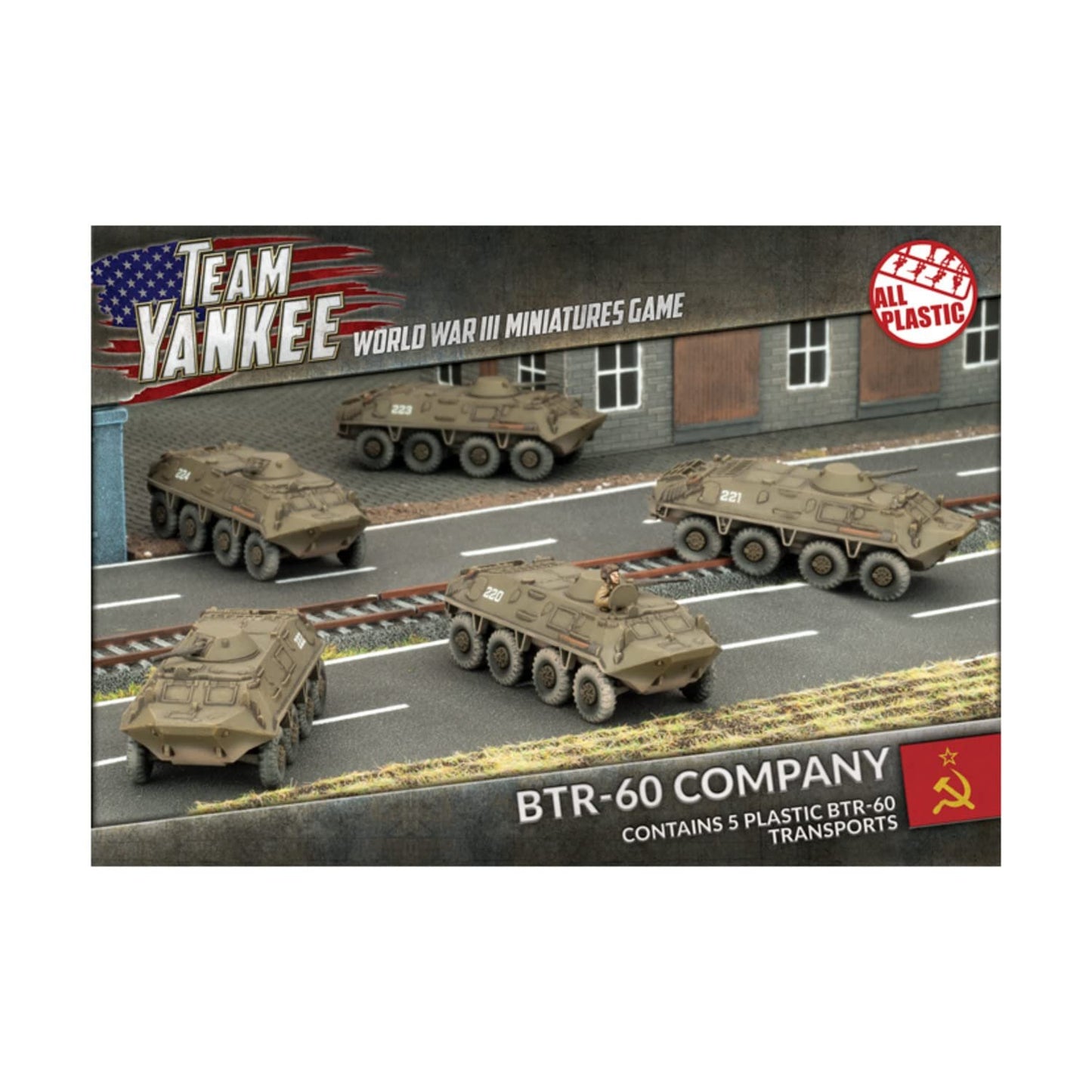 World War III Team Yankee Soviet BTR-60 Company Transport Platoon Plastic TSBX14