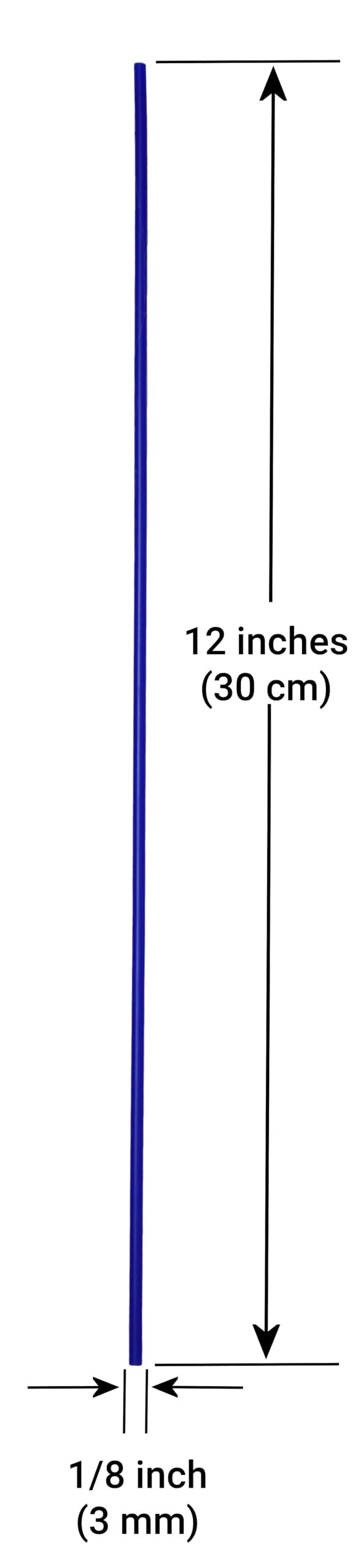 Polyvance Blue High Density Polyethylene (HDPE) Plastic Welding Rods, 1/8" Diameter, 30 ft., for Canoes, Kayaks, Dirt Bike Fenders and Gas Tanks, Agrucultural Water Tanks, Radiator Overflow Tanks