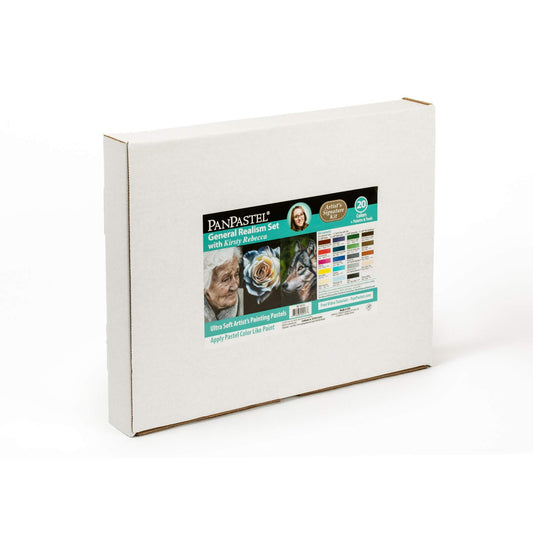 PanPastel Artist Pastels by GOLDEN, Complete Realism - Kirsty Rebecca Set, 20 Color, Professional Artist Pastels, Unique Pan Format (cake-like)