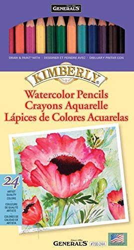 General Pencil 700-24A Kimberly 24Pc.Watcol Pencil Set700 24A, 24 Count (Pack of 1), Multicolor