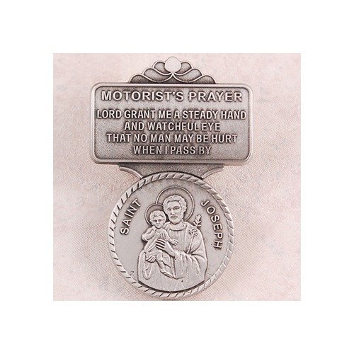 McVan Pewter St. Joseph Visor Clip