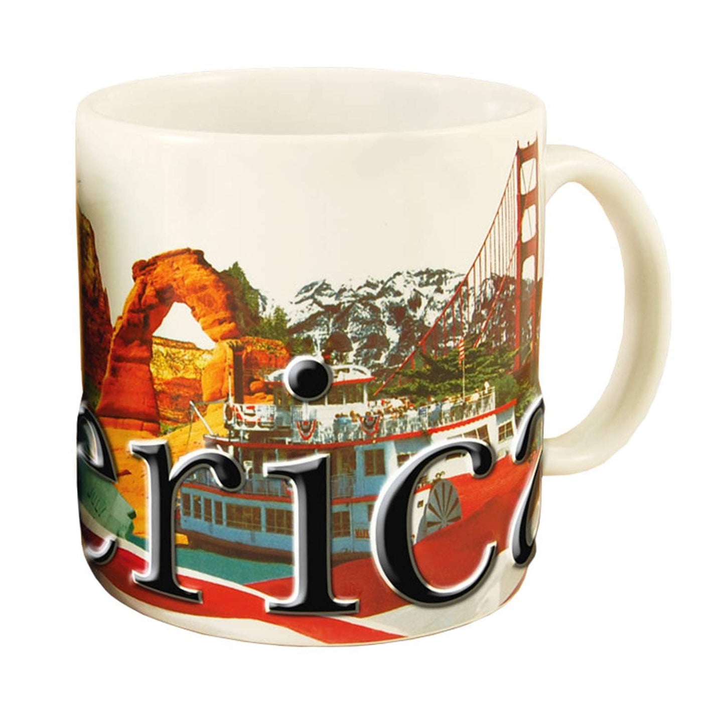 Americaware USA 18oz. Color Relief Coffee Mug