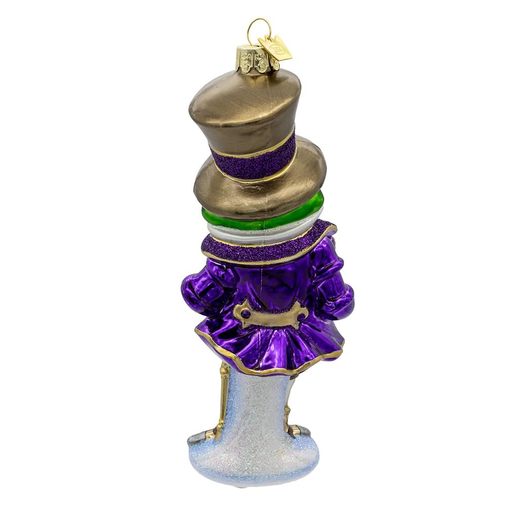 Kurt Adler 7-inch Bellissimo Glass Gentleman Frog Ornament