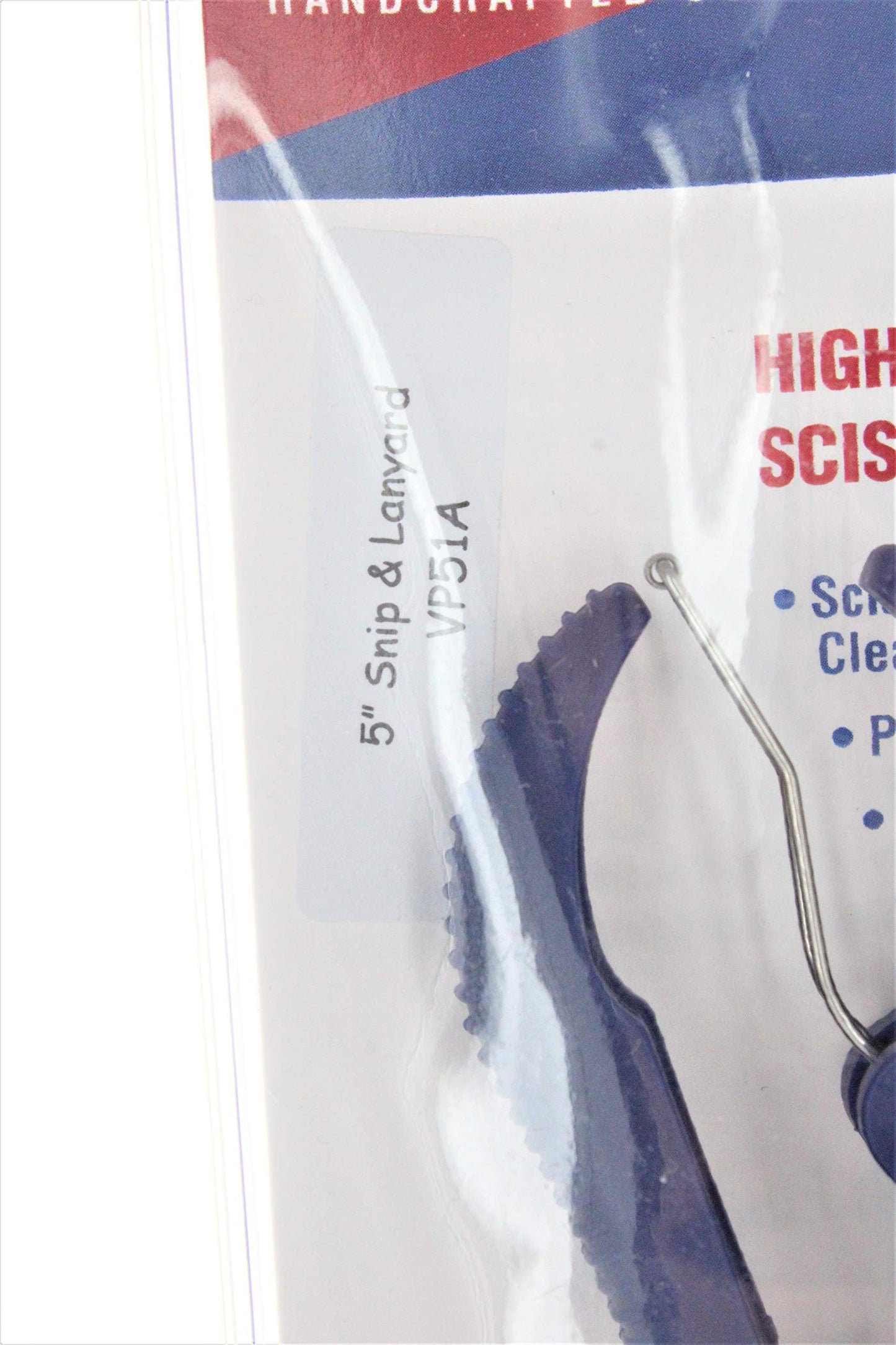 Heritage 5 Inch Snip with Lanyard - Blue Handle
