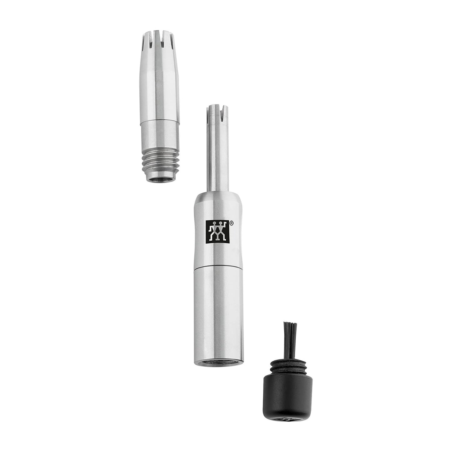 ZWILLING Nose and Ear Hair Trimmer (Travel Size, Internal, Rotating Blades, Safe to use, Hypoallergenic), Premium, Silver, 3 inch