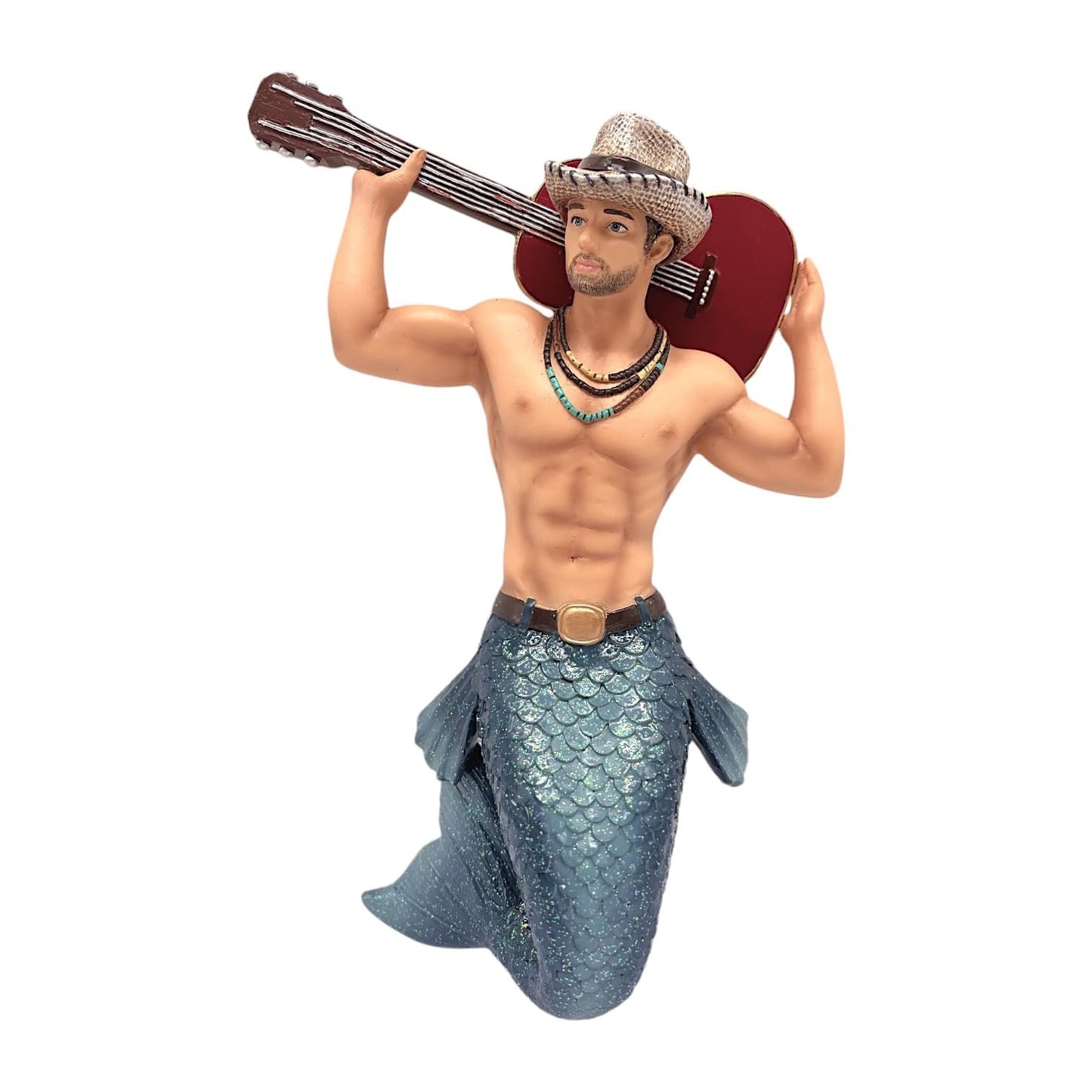 December Diamonds Guitar Man Ornament - Perfect Addition to Your Christmas Tree - 7 Inches Tall