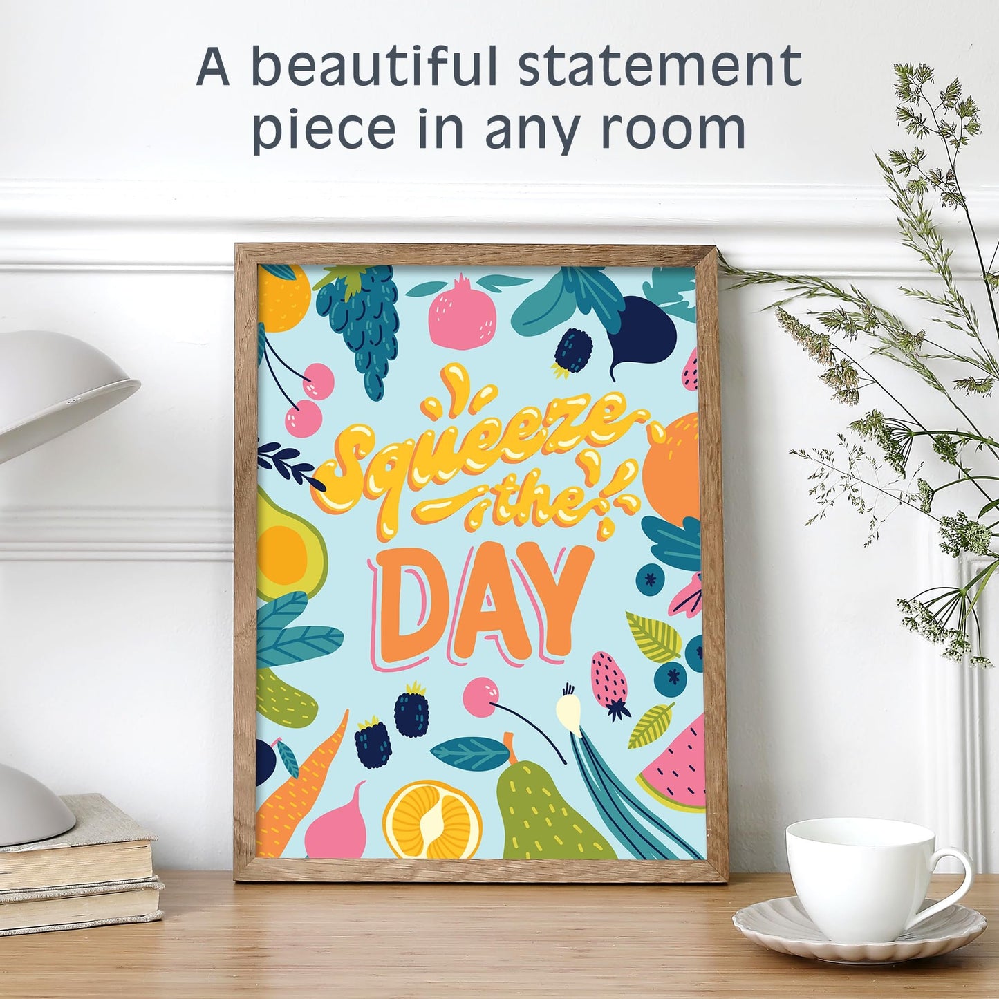 Pink Picasso Kits Self Care Collection Paint by Number for Adults & Beginners | DIY Unique 8x10 Canvas Painting Kits | Color by Numbers Arts Paint Canvas Best for The Young at Heart | Squeeze The Day