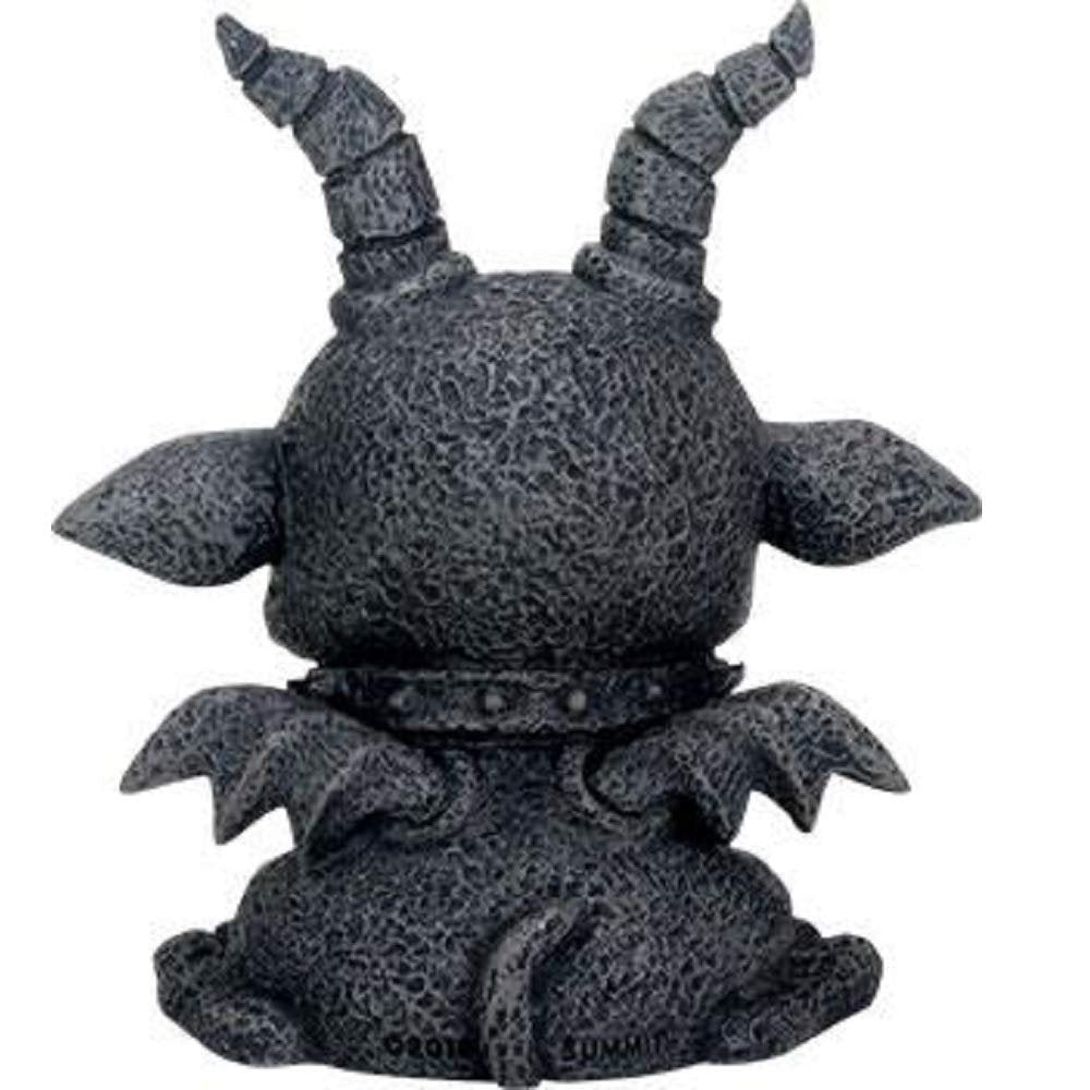 SUMMIT COLLECTION 3.75 Inch Medieval Dark Grey Winged Gothic Gargoyle Guardian Agamon Desk and Shelf Decoration