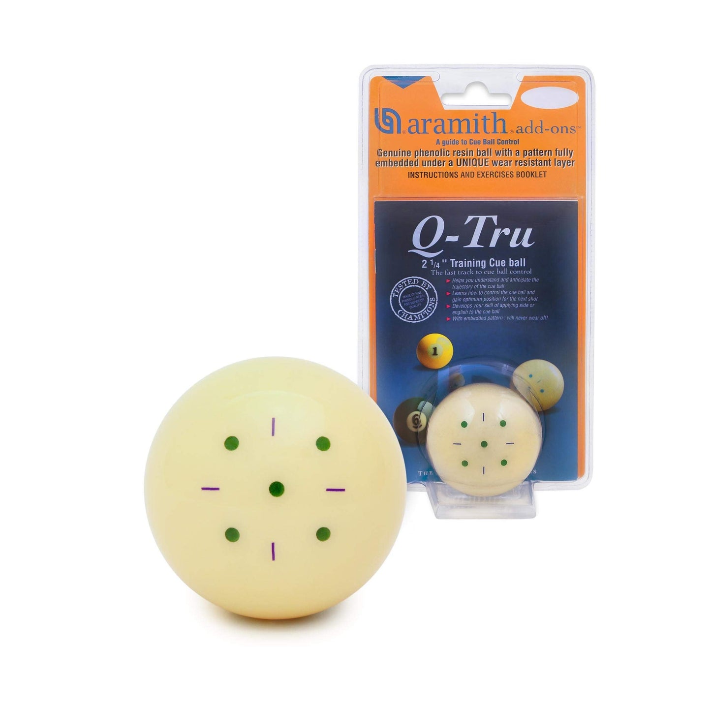 Aramith Q-Tru Training Cue Ball